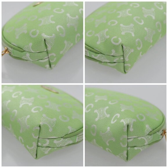 CELINE C Macadam Canvas Pouch Green Auth - Picture 15 of 15
